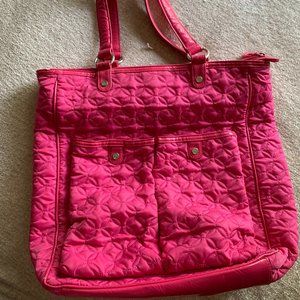 Vera Bradley Pink Solid Tote Bag *Retired Pattern*